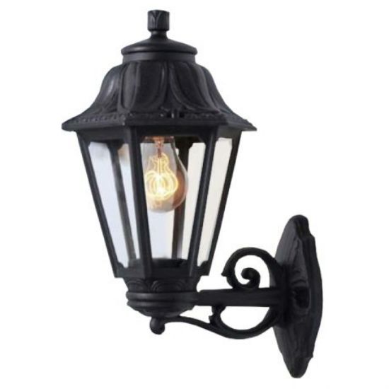 صورة فانوس جداري E22 اسود - ابيض فايبر ايطاليا